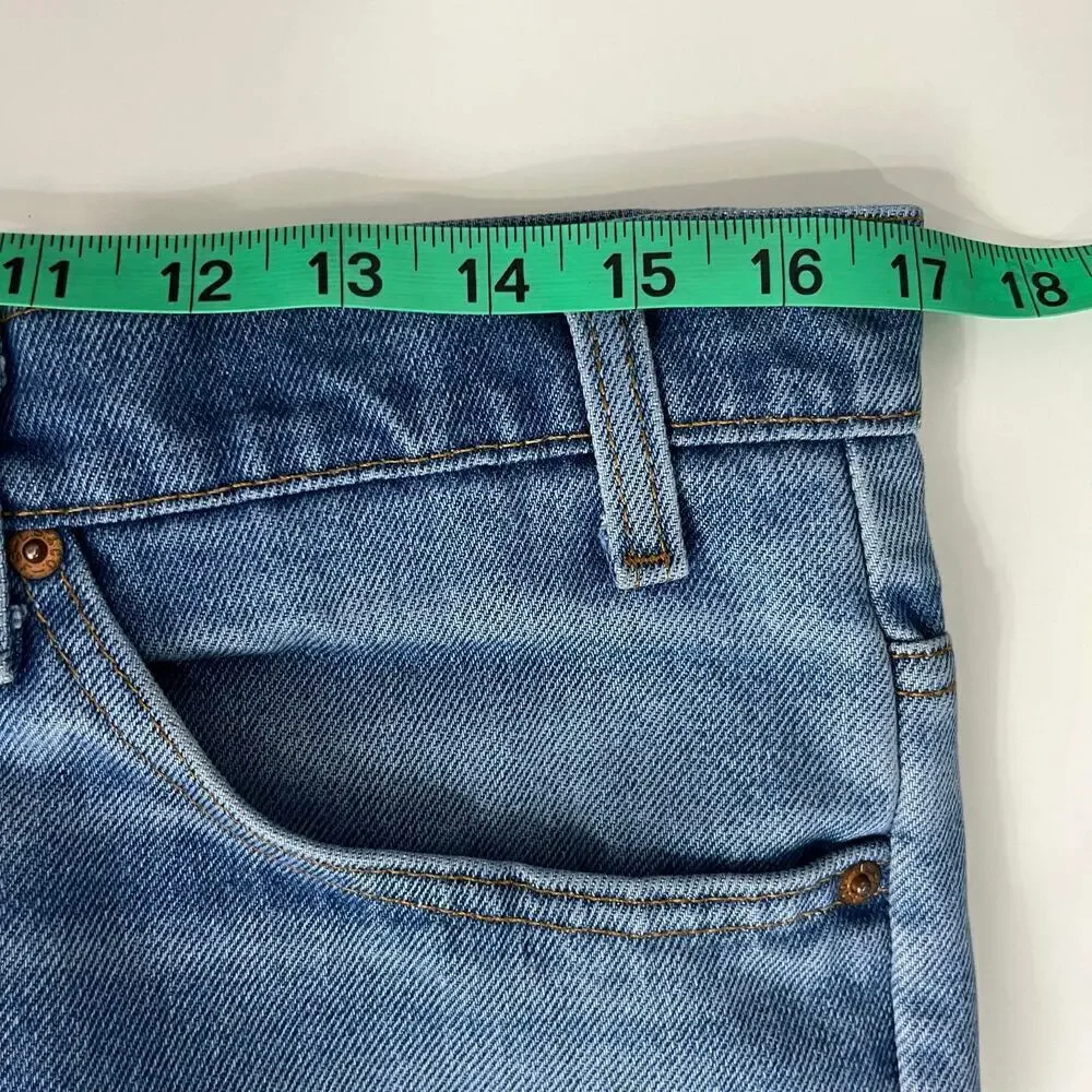 Vintage Levi’s Mens Jeans 34x31 USA‎ 516 Orange Tab Boot Cut Blue Distressed